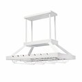 Feeltheglow 2 Light LED Overhead Wine Rack&amp;#44; White FE2753541